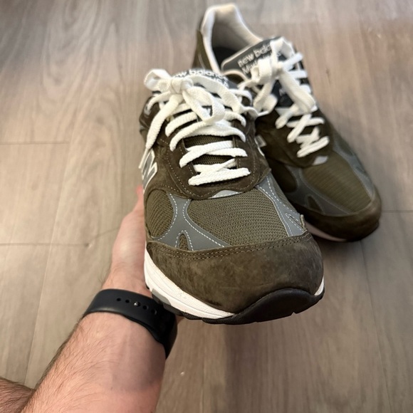 New Balance 993 Made in USA Sneakers – Military Green / Gray – Men’s 12 - Picture 2 of 11